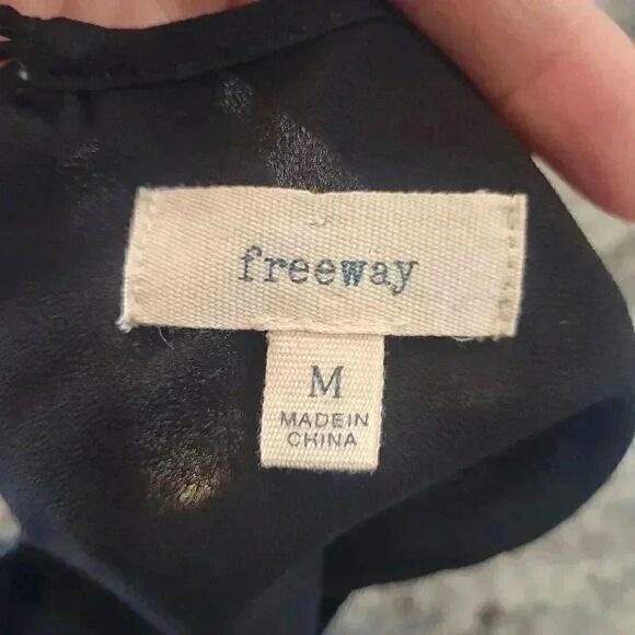 Freeway Women's Black Poly Georgette Beaded Pleated Drop Waist Sleeveless Lined - Picture 4 of 12